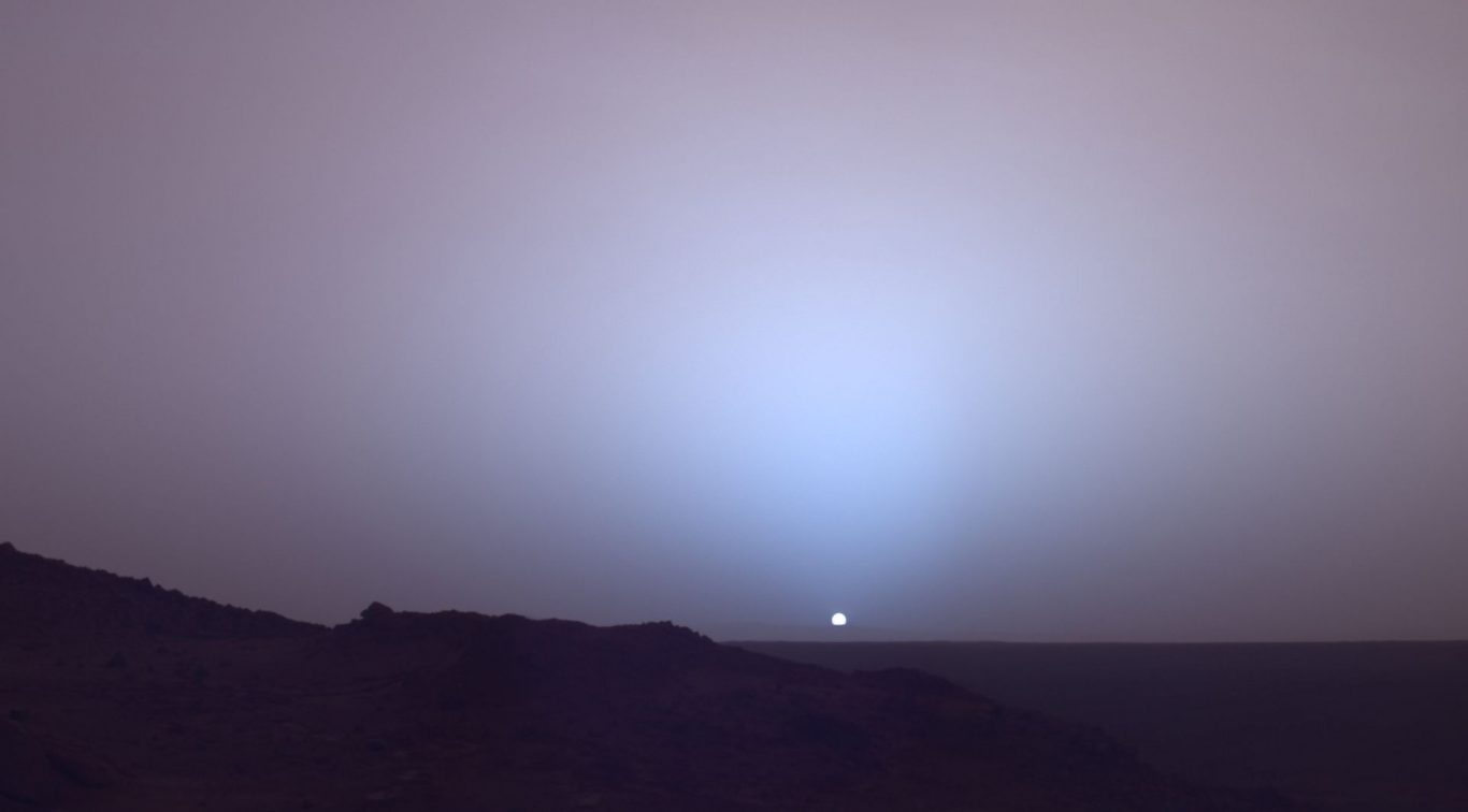 Why Sunrise and Sunset on Mars Look Blue?