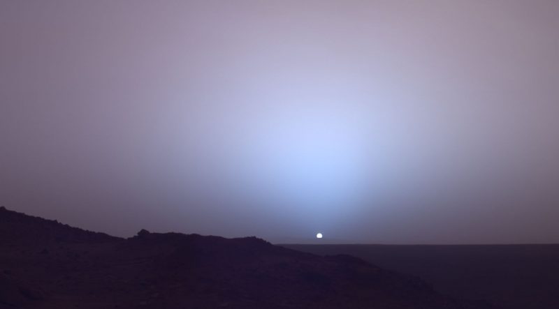 Why Sunrise and Sunset on Mars Look Blue?
