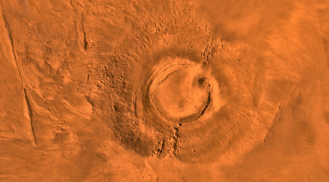 Water Frost Found on Martian Volcanoes for the First Time